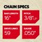Oregon AdvanceCut Chain, 16" 91PX 3/8" 59 DL S59 - alternate 3