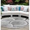 Homeroots 8' Round Gray and Black Round Faux Bois Washable Non Skid Indoor Outdoor Area Rug 564415 - alternate 1