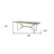 Homeroots 84" Natural And Black Solid Wood And Metal Trestle Base Dining Table 380464 - alternate 2
