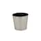 Homeroots 9in Silver Recycled Plastic Indoor Outdoor Round Pot Planter 488205 - alternate 1