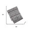 Homeroots 55" X 70" Light Gray And Brown Cotton Blend Woven Plaid Plush Throw Blanket with Fringe 633090 - alternate 2