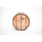 Real Wood Products 16.5 in. H X 26 in. W X 26 in. D Wood Half Whiskey Barrel Planter Brown G3056 - alternate 3