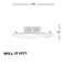 Bulbrite LED 6" Round Flat Downlight Fixture with Jbox, 65W Equivalent, 2700K/Warm White, White Finish, 2PK 861561 - alternate 3