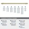 Amerock Winsome 18 inch 457mm Center-to-Center Golden Champagne Appliance Pull BP54066BBZ - alternate 2