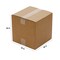 Zoro Select 18 in x 18 in x 18 in Shipping Box, Kraft, Corrugate, Single Wall, 200# 55NM88 - alternate 2