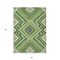 Homeroots 8' X 10' Green Ivory And Beige Tribal Washable Indoor Outdoor Area Rug 598121 - alternate 3