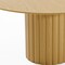 Homeroots 60" Brown Solid Wood Pedestal Base Round Top Dining Table 720992 - alternate 4