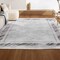 Jonathan Y Athens Classic Border Marble Pattern High-Low Silver/White 4 ft. x 6 ft. Area Rug CAR102A-4 - alternate 2