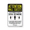 Signmission Public Safety, Mall Guests Practice Social Distancing, 24in X 18in Aluminum, OS-NS-A-1824-25407 OS-NS-A-1824-25407 - alternate 1