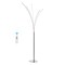 Jonathan Y Fuochi 71" Modern Minimalist Metal 5-Branch Arc Dimmable Integrated LED Floor Lamp w/Remote Control,  JYL1708A - alternate 5