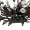 Vaxcel Jardin 19-in W Crystal Bronze Vintage Vine Semi Flush Mount Ceiling Light C0023 - alternate 4