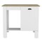 Homeroots White and Natural 35" Kitchen Island With Storage 526157 - alternate 1