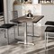 Flash Furniture Bennett 30 in x 48 in Solid Wood Indoor Tabletop in Dark Brown with Dual 5 in x 22 in Dining Height GSF-REC3048-DKBRN-T0522S-GG - alternate 4