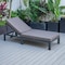 Leisuremod Chelsea Modern Outdoor Chaise Lounge Chair With Blue Cushions CLBL-77BU - alternate 3