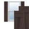 Ekena Millwork True Fit PVC Two Board Joined Board-n-Batten Shutters w/Z-Bar, Raisin Brown , 10 3/4W x 64H, PR TFP102BBF11X064TB - alternate 1