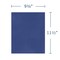 Roaring Spring Case of Dark Blue Paper Pocket Folders, 11.75"x9.5", Twin Pockets hold 25 sheets ea, 11 pt tag board, PK250 50116cs - alternate 4