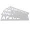 Trend Tool Technology Uppercase Letter Template Set for Sign Making, Clear Plastic, TEMP/LUC/57 U*TEMP/LUC/57 - alternate 1