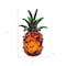 Homeroots 9" Orange Murano Glass Pineapple Statue Tabletop Sculpture 376132 - alternate 3