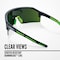Jackson Safety Maxview+, Welding Safety Glasses, Anti-Fog & Anti-Scratch, Shade 5 IR Lens, Black/Green Frame 60001 - alternate 3