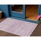 Homeroots 3' X 5' Mauve Striped Washable Indoor Outdoor Area Rug 607956 - alternate 1