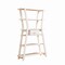 Homeroots 72" Cream Wood Six Tier Etagere Bookcase with A Drawer 630385 - alternate 1