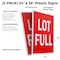 Signmission Lot Full, Plastic Signs Only 24 Inch x 36 Inch, Corrugated Plastic, 2PK CSB-2436-2PACK-Lot Full - alternate 2