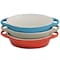 Crock-Pot Crockpot Wexford 3 Piece 6.7oz Stoneware Mini Oval Casserole Set in Assorted Colors 138990.02 - alternate 4