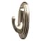 Command Decorative Hooks, Traditional, Medium, Plastic, Brushed Nickel, 3 lb Capacity, 1 Hook and 2 Strips 17051BN - alternate 2