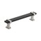 Amerock Overton 5-1/16 in 128 mm Center-to-Center Brushed Matte Black/Satin Nickel Cabinet Pull BP36682BMBG10 - alternate 1