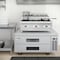 Koolmore 36 in. Commercial Six-Burner Step Up Gas Range, 156000 BTU in Stainless-Steel KM-CRSU-36 - alternate 4