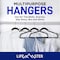 Lifemaster Velvet Non-Slip Hangers, Black Plastic, 360 Deg Swivel Hook, Space-Saving, 50PK LMVEL50 - alternate 3