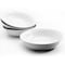 Gibson Home Wide 8.75 in. Stoneware Dinner and Serving Bowls in White, 4PK 122923.02 - alternate 2