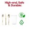 Smarty Had A Party Gold Disposable Plastic Cutlery and Cup Set, 120PK 79512-G-CASE - alternate 4