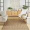 Homeroots 5' X 7' Natural And Beige Geometric Indoor Outdoor Area Rug 554863 - alternate 2
