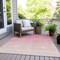 Homeroots 9' X 12' Pink And Ivory Ombre Washable Indoor Outdoor Area Rug 595821 - alternate 2