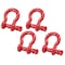 Mytee Products 7/8in 6.50 Tons Anchor Shackle Forged Carbon Steel & Alloy Screw Pin, 4PK SHACKLE-ANCHOR-SP-78x4 - alternate 1