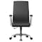 Leisuremod Evander Office Chair in Upholstered Leather and Iron Frame with Swivel and Tilt, Black EO20BLL - alternate 5