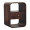 Homeroots 22" Brown Solid Wood One Drawer Nightstand 651752 - alternate 3