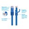 Monoprice Flexboot Cat5E 24AWG Cable, 10 ft.Blue 11236 - alternate 2