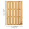 Basicwise 21.25-inch Luxury Non-Slip Waterproof Durable Bamboo Bath Mat - Multi-Purpose Home QI004764 - alternate 4