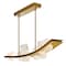 Cwi Lighting Arcus Integrated LED 50in Brass Chandelier with Handcrafted Glass 1711P50-5-624 - alternate 2