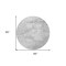 Homeroots 8' Silver Gray And Ivory Round Abstract Washable Indoor Outdoor Area Rug 582226 - alternate 2