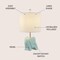 Jonathan Y Koda 17.5" Eclectic Southwestern Resin/Iron Elephant LED Kids' Table Lamp, Turquoise JYL1143B - alternate 4