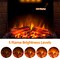 Edendirect 35.63-in W Black Wall mount LED Wall-mount Electric Fireplace with Remote Control Included ZR-EF33T - alternate 3