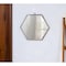 Homeroots 8" Silver Hexagon Steel Framed Accent Mirror 485127 - alternate 3