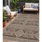 Homeroots 5' X 8' Brown And Ivory Southwestern Washable Indoor Outdoor Area Rug 593655 - alternate 1