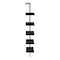 Homeroots 72" Black Metal and Wood Five Tier Bookcase 489800 - alternate 2