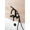 Kingston Brass 7" Center Deck-Mount Clawfoot Tub Faucet with Hand Shower, Matte Black AE8400CG - alternate 3