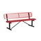 Leisure Craft Leisure Craft 6 FT Outdoor Bench with Back, Portable, Red B6WBP-RED - alternate 1