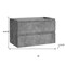 Homeroots 36" Gray Wood Freestanding Bathroom Vanity With White Sink And Two Drawers 627487 - alternate 3